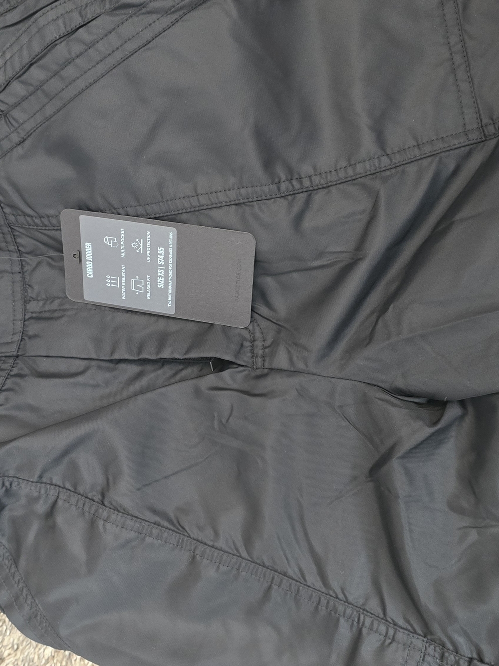 Fabletics Black Cargo Track Pants - Women's - Picture 2 of 2